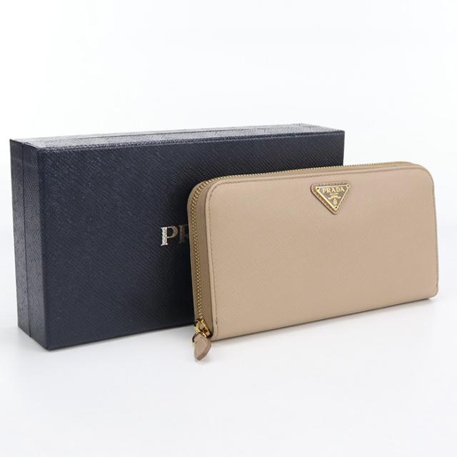 PRADA プラダ 長財布 新品未使用 ベージュ PRADA 長財布 ベージュ 中古・古着通販】PRADA (プラダ) 長財布