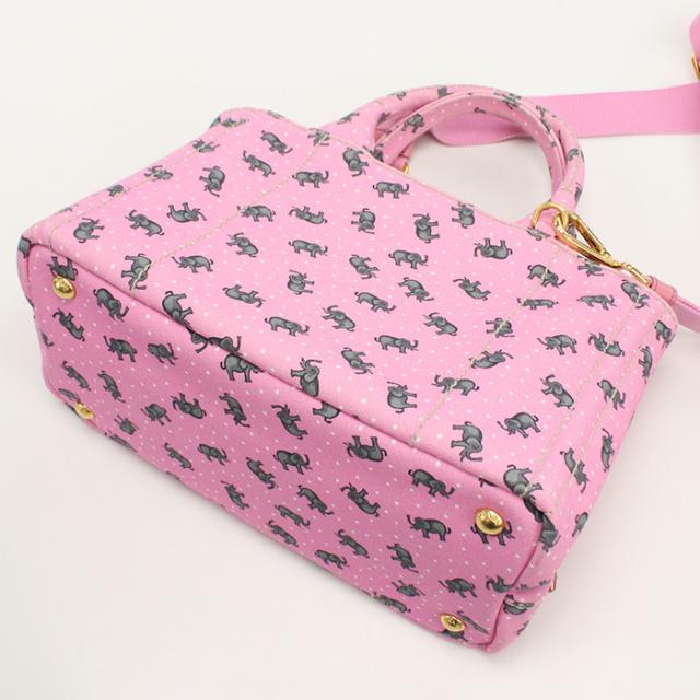 中古良品PRADA プラダ トートバッグ 1BG439 2WAY カナパ レディース  