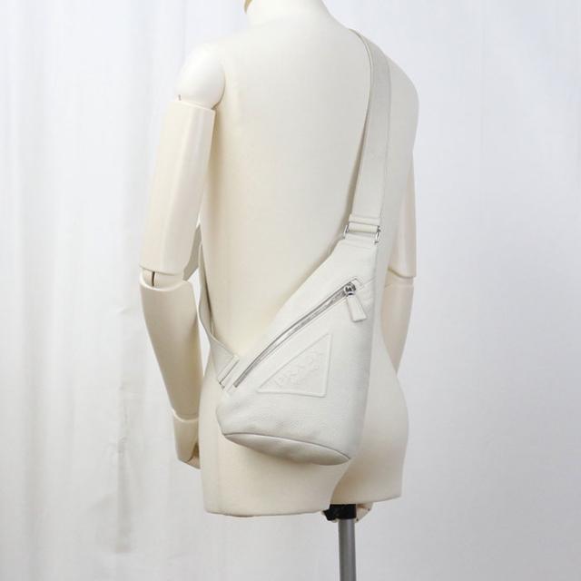 中古良品PRADA プラダ ボディバッグ 2VZ098 ベルトバッグ メンズ