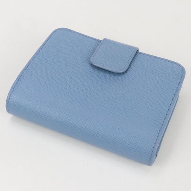 中古良品PRADA プラダ 二折財布 1ML018 QHH F0637 サフィアーノ