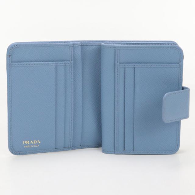 PRADA 二折財布 1ML018 QHH F0637【ランク：A】 中古良品PRADA プラダ 二折財布 1ML018 QHH F0637 サフィアーノ