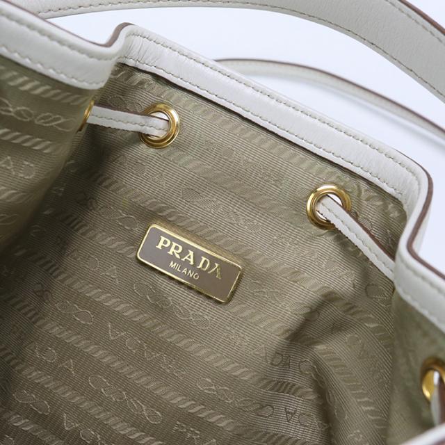 中古良品PRADA プラダ ハンドバッグ 1BH097 バケットバッグ レディース