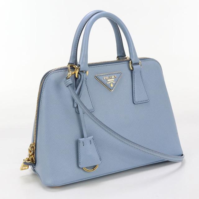 PRADA プラダ 2way バッグ ブルー PRADA プラダ 2WAY レザー