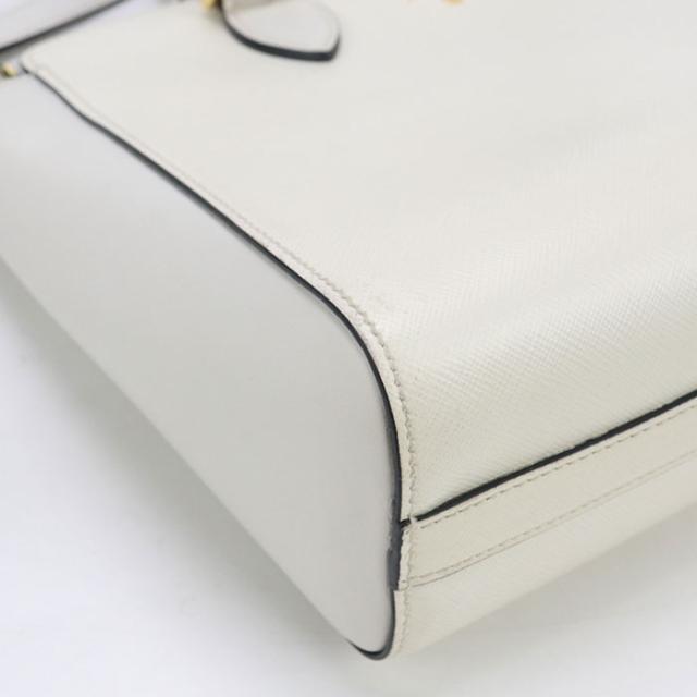 中古良品PRADA プラダ トートバッグ 1BA113 2WAYバッグ レディース ホワイト 中古良品PRADA プラダ トートバッグ 1BA113 2WAYバッグ レディース