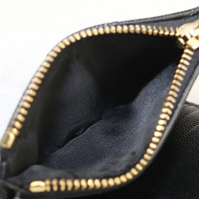 中古良品SAINT LAURENT サンローラン 二つ折り財布 575879 バイフォールドウォレット モノグラム レディース ブラック_5