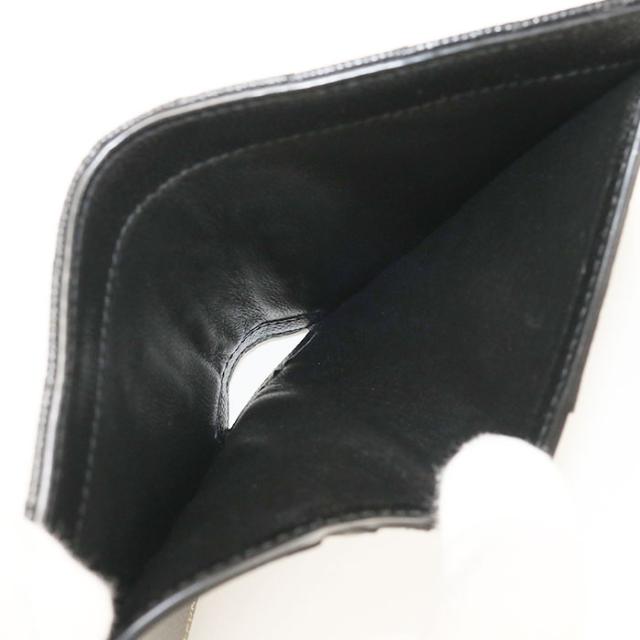 中古美品SAINT LAURENT サンローラン 二つ折り財布 575879 バイフォールドウォレット モノグラム レディース ブラック_3