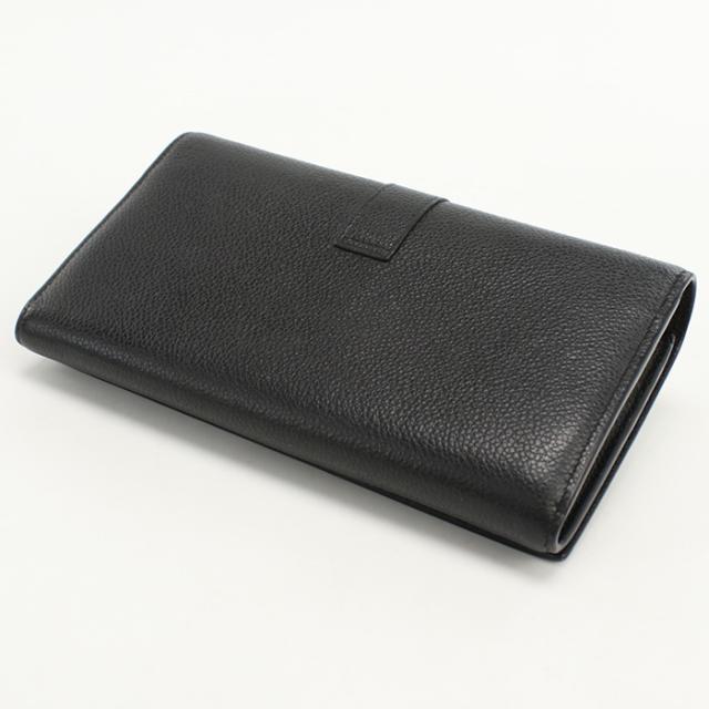 良品 YSL イヴサンローラン 二つ折り 長財布 エンボスロゴ レザー ブラウン 良品 YSL イヴサンローラン 二つ折り 長財布 エンボスロゴ