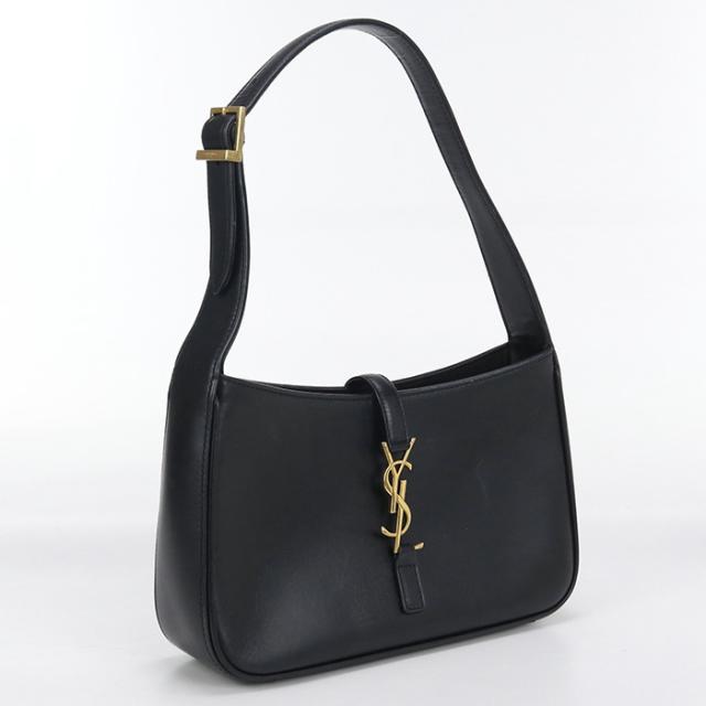 中古良品SAINT LAURENT サンローラン ショルダーバッグ 657228 ホーボーワンショルダーバッグ レディース ブラック