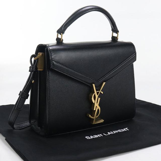中古良品SAINT LAURENT サンローラン ハンドバッグ 623930 トップハンドル カサンドラ レディース ブラック