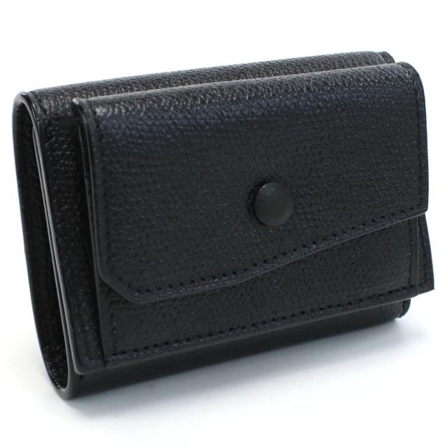 【新品】ヴァレクストラ VALEXTRA  三折財布小銭入付き  V8L26　028　000N ブラック wallet-01 mini-01