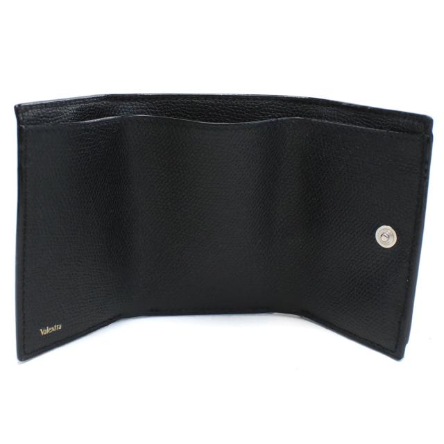 【新品】ヴァレクストラ VALEXTRA 三折財布小銭入付き V8L26　028　000N ブラック wallet-01 mini-01_2