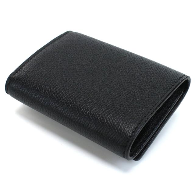 【新品】ヴァレクストラ VALEXTRA 三折財布小銭入付き V8L26　028　000N ブラック wallet-01 mini-01_4