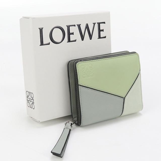 中古良品】LOEWE ロエベ 二折財布小銭入付き コンパクトジップ