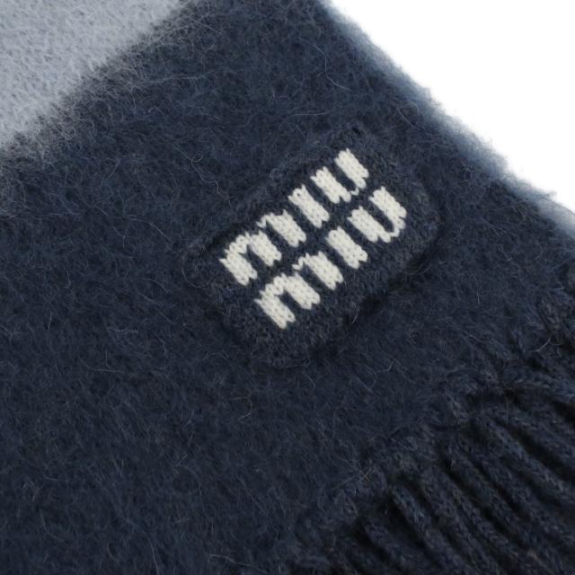 MIUMIU ミュウミュウ マフラー 5FS094 2CVE F0WYH ユニセックス ブルー_1
