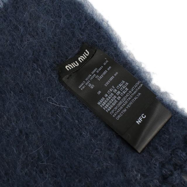 MIUMIU ミュウミュウ マフラー 5FS094 2CVE F0WYH ユニセックス ブルー_2