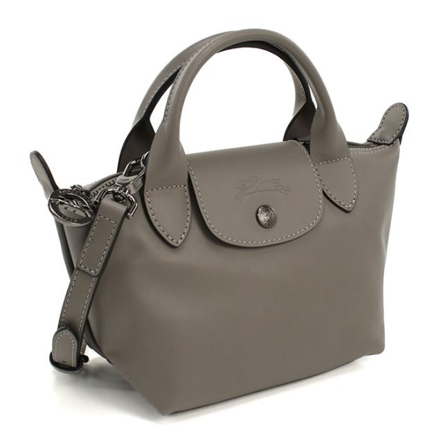 LONGCHAMP ロンシャン ル プリアージュ エクストラ XS トップハンドルバッグ タートルダヴ 1500 987 P55 ハンドバッグ レディース グレー