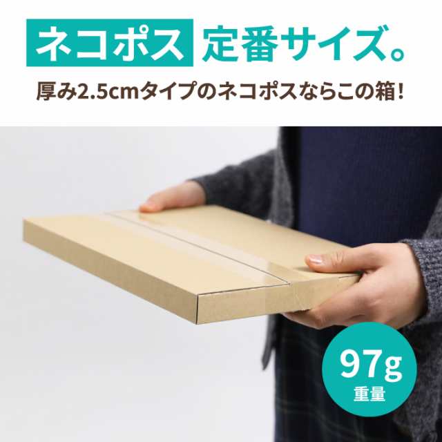 A4 厚さ2.5cm ネコポス ダンボール 200枚 (305×220×20mm) 段ボール箱