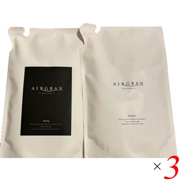 エアグラン シャンプー & トリートメント 詰め替え 3セットアミノ酸 保湿 低刺激 くせ毛 送料無料の通販は 20,849円