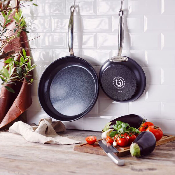 フライパン IH フッ素不使用 グリーンパン バルセロナプロ フライパン24cm 2個セット ゼンケン 送料無料の通販は