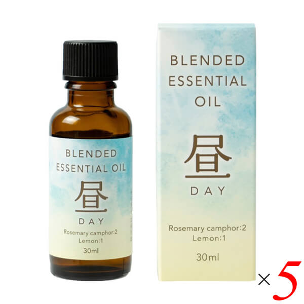 生活の木 昼ブレンドエッセンシャルオイル 30ml 5本セット ローズ