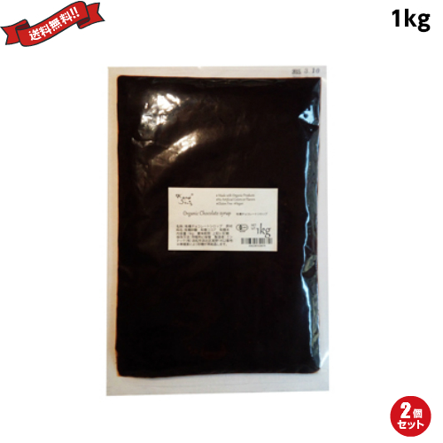 オーガニックチョコレートシロップ 1kg K and Son's ２個セットの通販は