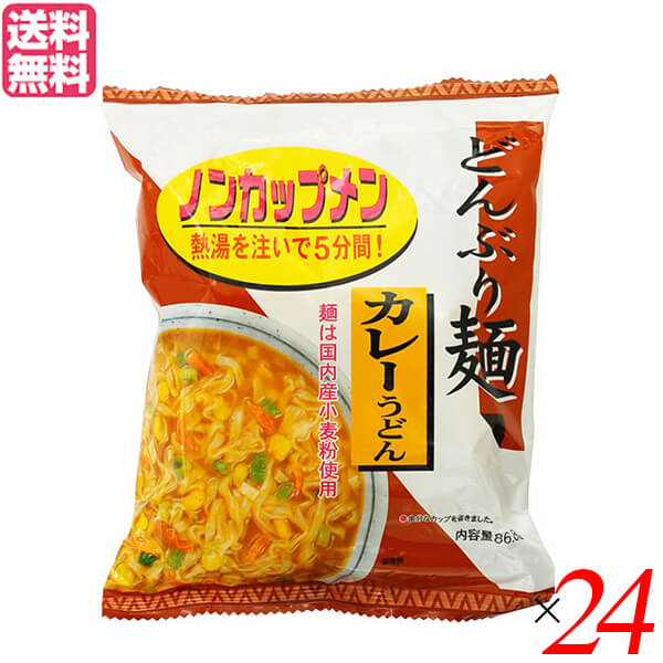 うどん 乾麺 ギフト トーエー どんぶり麺･カレーうどん86.8g 24袋セット 送料無料の通販は