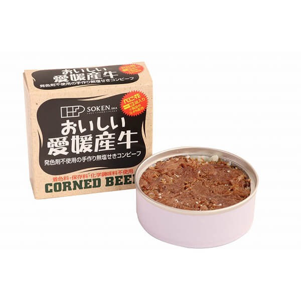 コンビーフ お取り寄せ 缶詰 創健社 愛媛産牛 無塩せきコンビーフ 80g 5個セット 送料無料の通販は