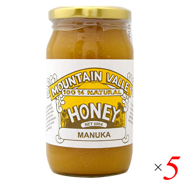 マウンテンバレー マヌーカ蜂蜜 500g 5個セット マヌカはちみつ マヌカハニーの通販は