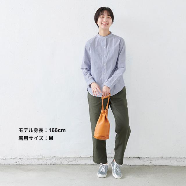 シャツ ブラウス レディース 綿 オーガニックコットン100% バンドカラーシャツ 日本製 TOKYO BASIC シャツ ブラウス レディース 綿 オーガニック