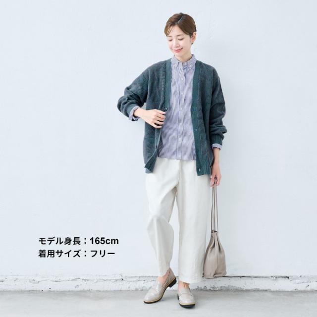 シャツ ボタンダウン レディース 綿100％ 長袖 ] コットン100% 50番手