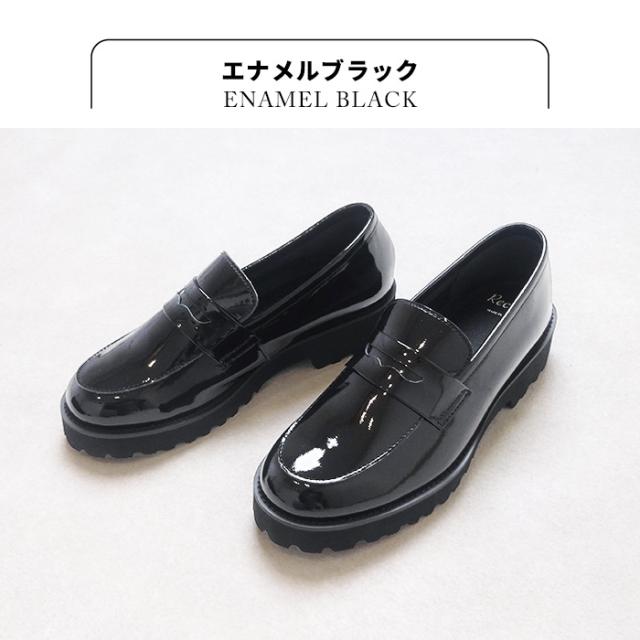 柔らかな 本革 厚底コインローファー Recipe RP-568 日本製 / ローファー レディース 厚底 痛くない 本革 歩きやすい 40代 50代 60代 ファッション おしゃれ 幅広 2E 疲れない きれいめ 軽量 レザーシューズ 革靴 牛革 マニッシュ トラッド オフィス レシピ_14