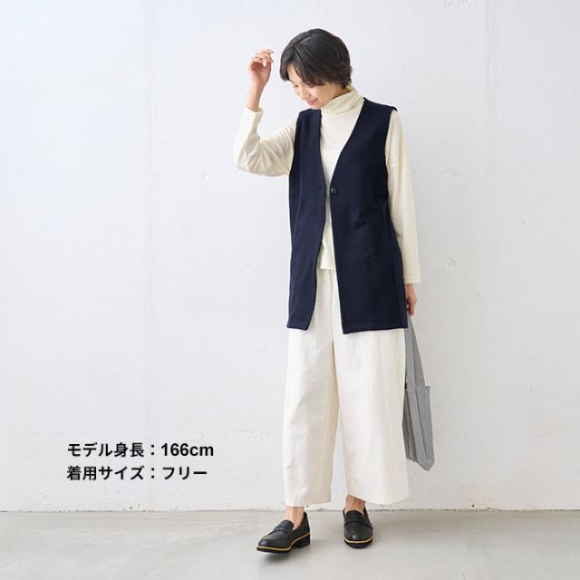 圧縮ウール100% ロングジレ / 日本製 40代 50代 60代 30代 女性 ジレ ベスト レディース ウール 秋冬 ロングベスト ウールジレ ウールベスト 羽織り 体型カバー 冬服 軽い 暖かい 上品 大人カジュアル シンプル きれいめ 重ね着 ポケット付き セットアップ可能_11