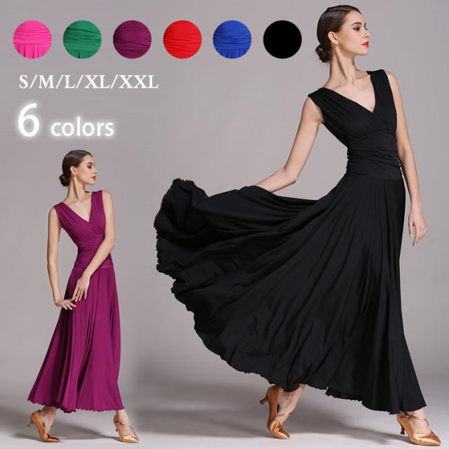 送料無料 社交ダンス衣装 モダンドレス ラテンドレス スタンダードドレス ワルツダンス 紗 ロングワンピース マキシ丈 ラテン衣装 社交ダの通販はau Pay マーケット Shojikiya