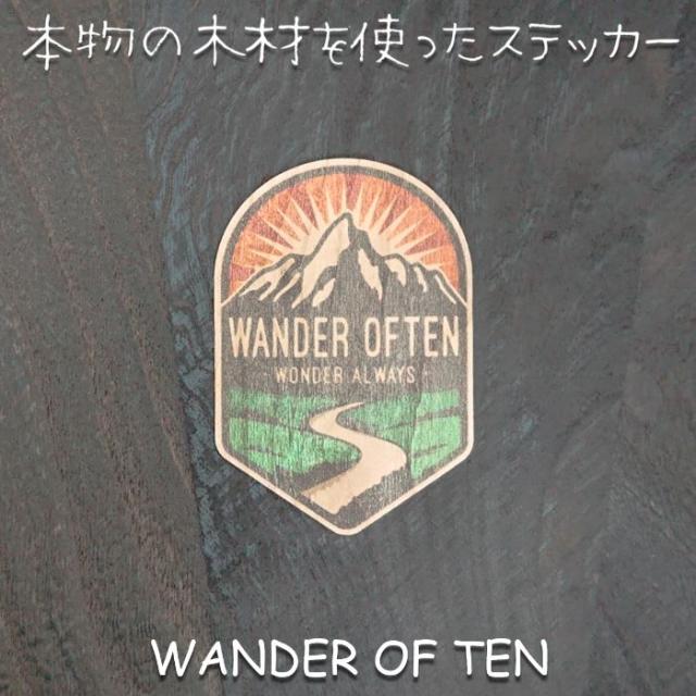 Wood Sticker Wander Of Ten ウッド ステッカー 木 シール 車 バイク 自然素材 生分解素材 おしゃれ かっこいいの通販はau Pay マーケット Or Select