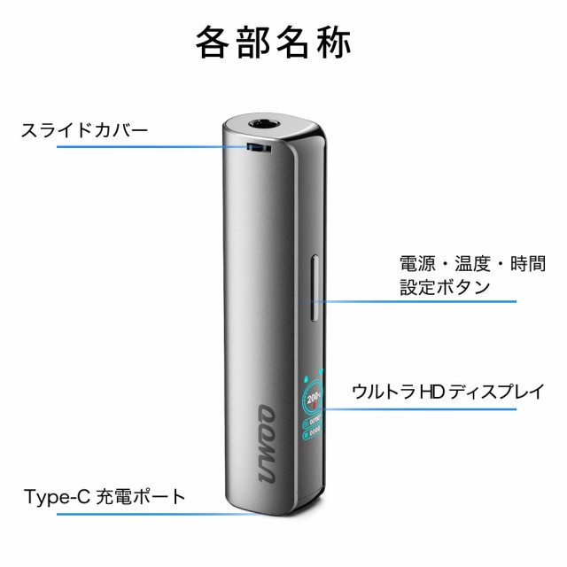 UWOO E2 アイコスイルマi互換機 IQOS ILUMA互換機 イルマi互換機 本体 連続40本 アイコス互換機 加熱式タバコ 電子タバコ 最新  ランキング ユーウー EM イルマ用 ILUMA用 アイコスイルマiワン用 テリア用 TEREA用 SENTIA用 センティア用 連続  吸いチェーンスモークの通販 ...