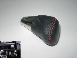 トヨタ純正　“Gs”ディンプル本革シフトノブ [レッドステッチ]　ノア 70系