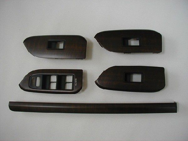 トヨタ純正　ウッド調インテリアパネル ［ウッド調パネル5点・茶木目］　ランドクルーザープラド 150系中期