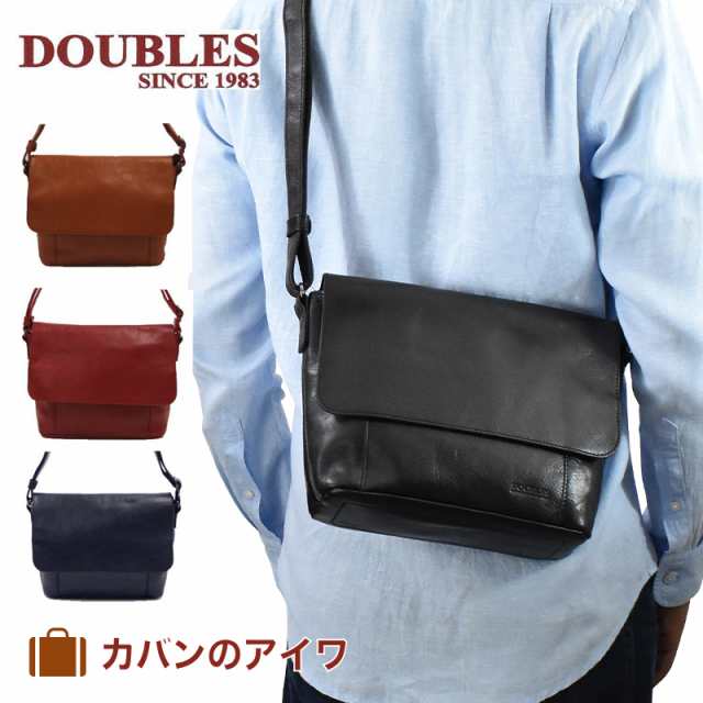 Doubles ダブルス 本革 かぶせ型 メンズ ショルダーバッグ 斜め掛けショルダー ショルダー Jva7422 彼氏 男性 誕生日プレゼント 人気 ブの通販はau Pay マーケット カバンのアイワ