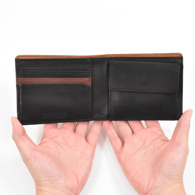 DOUBLES ダブルス 財布 二つ折り メンズ レディース 二つ折り財布 本革