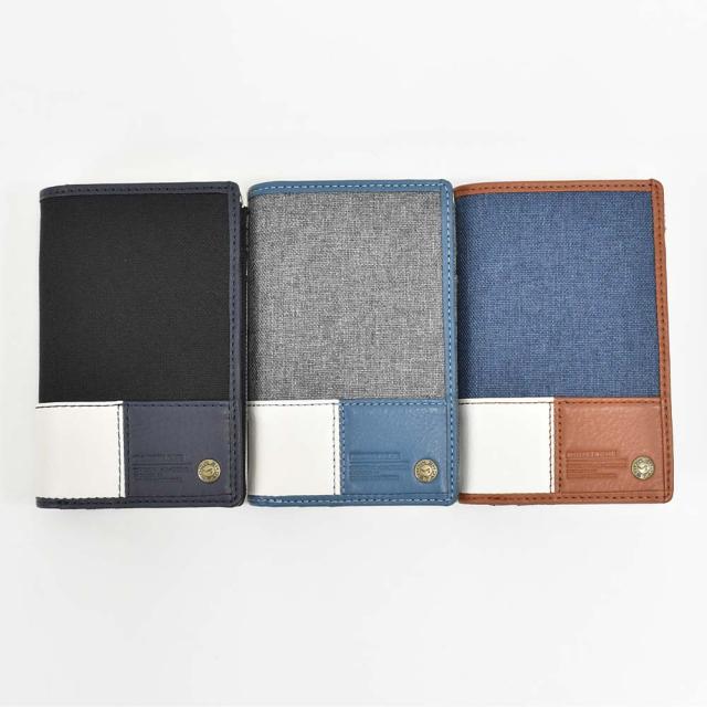 ムスタッシュ２つ折り財布　縦型 moustache 財布 ミドルウォレット ムスタッシュ 二つ折り 縦型