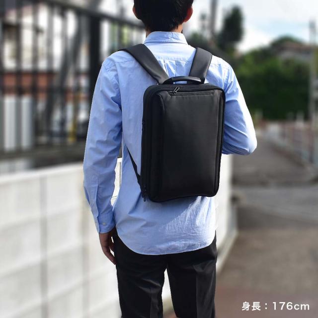 moustache on time ビジネスリュック A4 薄型 容量拡張 ムスタッシュオンタイム ビジネスバッグ リュック リュックサック バックパック バッグ バック ビジネス 通勤 通勤リュック 薄い 薄マチ 人気 ブランド カジュアル JNO-2820_1
