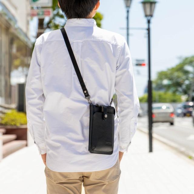 スマホショルダー ショルダーポーチ 本革 ショルダーバッグ DOUBLES