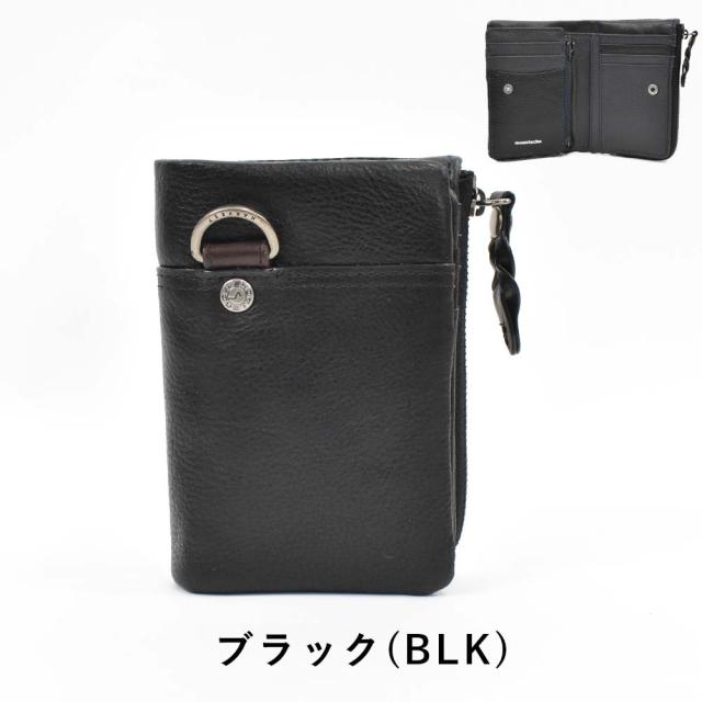 moustache 財布 ミドルウォレット ムスタッシュ 二つ折り 本革