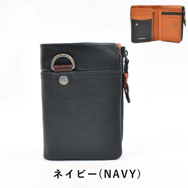 moustache 財布 ミドルウォレット ムスタッシュ 二つ折り 本革