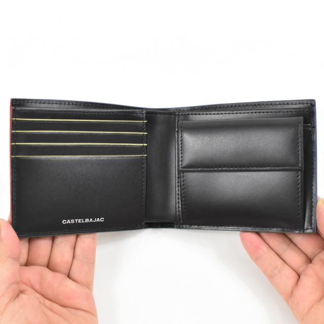 カステルバジャック 紙入れ 二つ折り メンズ レディース タタン CASTELBAJAC 二つ折り紙入れ バジャック 本革 革 なめし革 2つ折り 2つ折り紙入れ ウォレット 彼 折りたたみ 差し上げ物 差し上げ物 一般受け ブランド名 薄べったい 67614