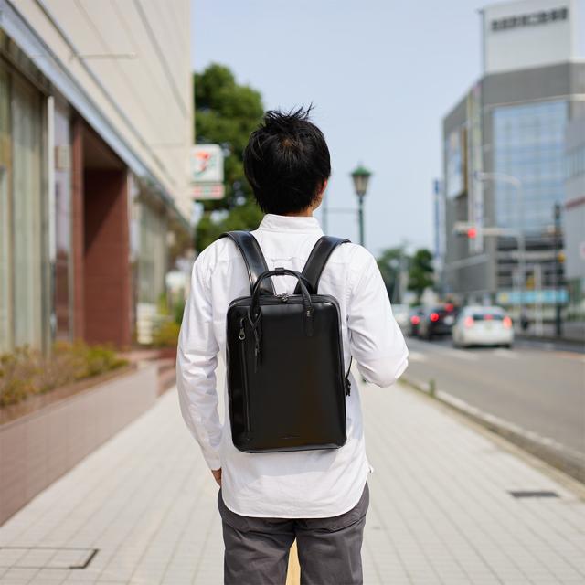 JOYA ジョヤ リュック 薄型 スリム A4 本革 ビジネスリュック メンズ レディース レザー 革 牛革 リュックサック バックパック ビジネスバッグ 本革バック レザーバック 通勤 大人 薄い 薄マチ 軽い 軽量 コンパクト J4224_1