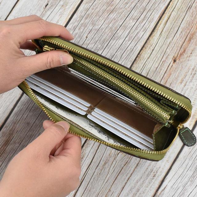 ダコタ レディース 財布 ラウンド長財布 長財布 牛革 コラッジョ グリーン 楽天市場】公式 Dakota ダコタ dakota ダコタ財布 ラウンド
