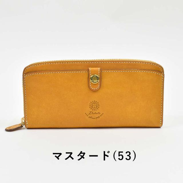 Dakota ダコタ 大容量 ラウンドファスナー 長財布　 マスタード Dakota ダコタ 長財布 財布 レディース アニマーレ ラウンド
