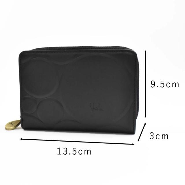 美品 PRADA プラダ 二つ折り財布 2M1220 レザー ブラック  