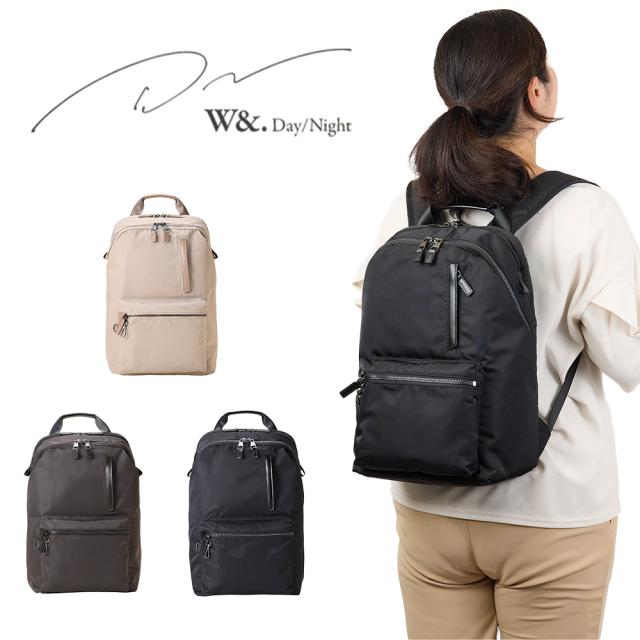 リュック レディース ビジネス W&.Day/Night ポッケス 2024モデル スリムリュック A4サイズ 13.3インチPC収納 ビジネスリュック 通勤 エース ビジネスバッグ バッグ きれいめ ブランド 軽量 軽い おしゃれ 女性 15276
